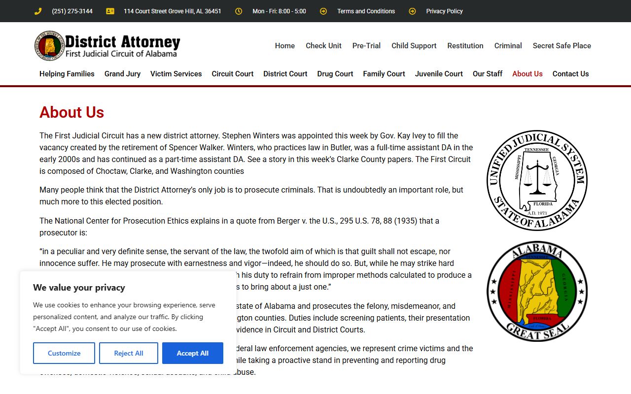 Washington County court charges First Judicial Circuit District Attorney records